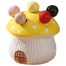 Pilz-Fruchtgabel-Set, Haushaltsdessert, Niedliche Kleine Gabel, Aufbewahrungsdose, Cartoon-Frucht-Einführungsschild B