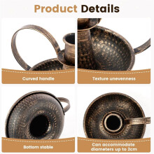 Tapered Candle Holder Retro Candle Holder Curved Handle Home Wedding Decoration Metal Ornaments