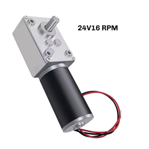 5840-31ZY Turbo Worm Encoder Micro- Reduction Motor Self Locking Speed Control Small Motor 24V 16RPM 2