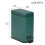Metal Step Trash Can 1.3 Gallon Hunter Green 3