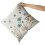 Fundas de almohada florales marrones y azules de 45 x 45 cm, paquete de 2 3