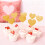 Glitter Heart Cake Topper Valentine's Day 20 Pack 5