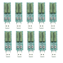 10 Stück/Lot USB-Widerstand Elektronische Last mit Schalter, Einstellbar, 3 Ströme, 5 V Widerstandstester