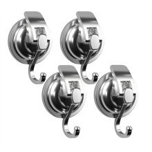 Heavy Duty Suction Cup Hooks - Vacuum Suction Shower Hooks for Bathroom, Kitchen, Window, Glass