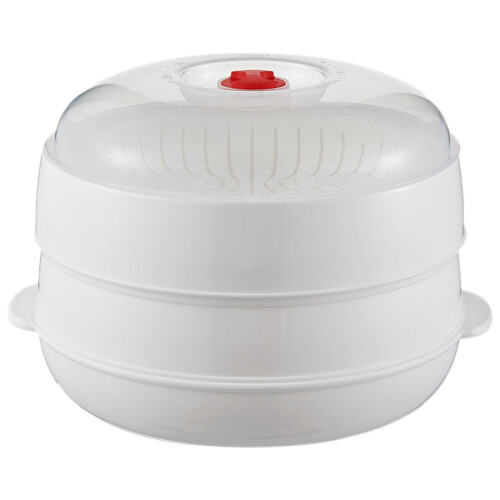 Microwave Vegetable Steamer with Transparent Lid 1 pc 1