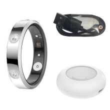 Intelligenter Ring für Damen und Herren, Superschmal (6,3 mm), Herzfrequenzmessung, Gesundheits- und Stressüberwachung, IP68 Wasserdicht, Modischer