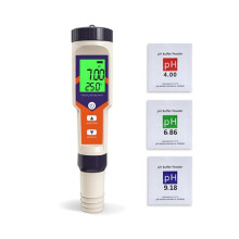 Medidor Digital 5 em 1 de TDS, EC, PH, Salinidade e Temperatura para Monitoramento da Qualidade da Água em Spas, Aquários e Piscinas