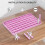 Support d'écran réglable avec rangement sous le bureau rose 5