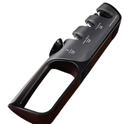 4in1Knife Sharpener with Adjustable Angle, Professional Grinding Tool for Kitchen Knives & Scissors