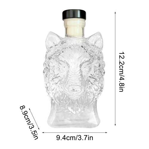 Wolf Head Whiskykaraff 330 ml borosilikatglas 2