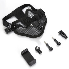 Action Camera Mask Mount for Hero 13 12 11 10 for OSMO Action 6 5pro 4 3 for First-Person Test Drive Recording