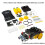 51 MCU  Car DIY Electronic Kit Ultrasonic Obstacle Avoidance Car Automatic Ranging Robot Programming DIY Kit 3