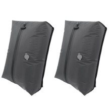 2Pcs Travel Vacuum Sealed Bag Vacuum Storage Bags with See-Through Window for Luggage Organizer, Backpack & Suitcases