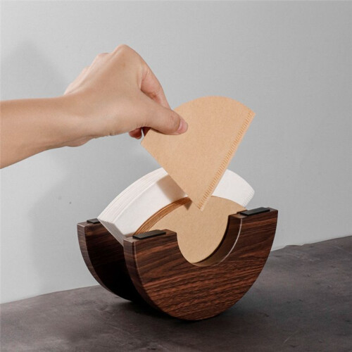 Coffee Filter Storage Rack Cone Coffee Filter Holder for Bar Countertop Coffee Paper Organizer A 2