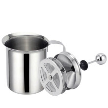 Stainless Steel Double Mesh Milk Creamer Milk Foam Mesh Coffee Foamer Manual Milk Coffee Latte Frothing Mug Cup