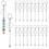 20 Pcs Beadable Keychains Bars, Metal Beaded Keychain Bar, Blank DIY Keychains for Beads Beaded Keychain Making Kit 3