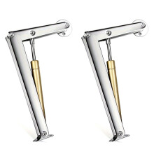 2Pcs Heavy Duty Gas Springs Gas Struts Soft Close Lid Support Hinges Automatic Slow Lowering Safe Pneumatic Lid Lifters