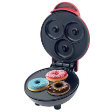 Electric Doughnut Maker Machine, Non-Stick Baking Pan for 3 Donuts, Ideal for Home Snacks and Breakfast US Plug