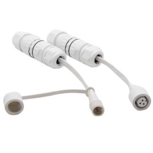 Waterproof 3-Pin Wire Connector for Outdoor Lights with Male & Female Ends for H705A H705B H705C H706A H706B H706C