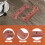1 Pair Natural Solid Wood Handle Patch for Bk2 Knife Handle Modification Parts with Screw Handle Grips DIY Accessories,B 5