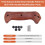 1 Pair Natural Solid Wood Handle Patch for Bk2 Knife Handle Modification Parts with Screw Handle Grips DIY Accessories,B 6