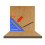 7in Aluminum Carpenter Square Rafter Measuring Tool Blue, 90 & 45 Triangular Ruler 3