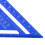 7in Aluminum Carpenter Square Rafter Measuring Tool Blue, 90 & 45 Triangular Ruler 10