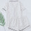 Dame sommerpyjamassæt med print, korte ærmer og knapper 4