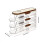 Transparent Rolling Egg Holder for Kitchen Refrigerator Side Door Stackable Fridge Organizer - 10cm Width Three Storeys 4