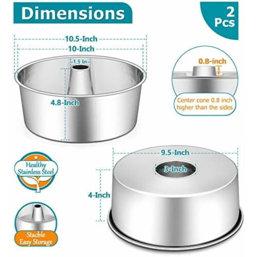 10-Zoll-Edelstahl-Rohrkuchenform 2