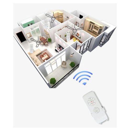 Ceiling Fan Remote Control Kit, Universal Small Size Ceiling Fans Light Remote, Speed, Light & Timing Wireless Control 1