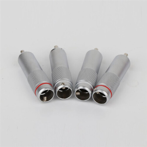 4 Connecteurs RCA pour Câble Audio HIFI DIY, Accessoires pour Haut-Parleurs 2