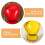 Boxhandschuh-Folienballons, mehrfarbig, 6 Stück 3