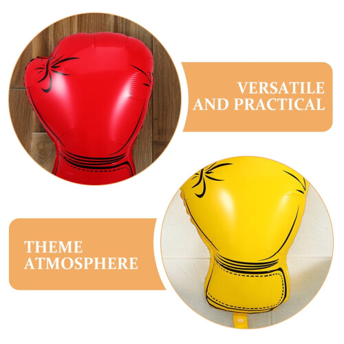 Boxhandschuh-Folienballons, mehrfarbig, 6 Stück 2