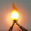 LED Flash Candle Flame Light 1800K Warm White Birthday Camping Light Bulb LED Decorative Light Accessorie 5Pcs 1
