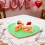 Bandeja de servir con forma de corazón para fiestas de San Valentín 6