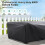 Capas para Móveis de Jardim, Capa Resistente e Impermeável para Móveis Externos, Capa para Conjunto de Sofá Modular, Mesa e Cadeiras, 282 cm (C) 6
