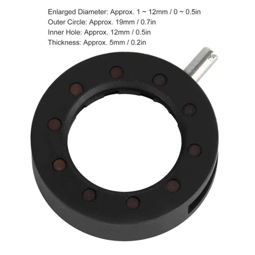 Adjustable Iris Diaphragm Mechanical Aperture Lens for Digital CameraM4 SK12, 1-12mm Diameter 1