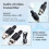 New U801 UHF Wireless XLR Transmitter and Receiver Microphone Converter Wireless Microphone for Live Interview/Studio 6