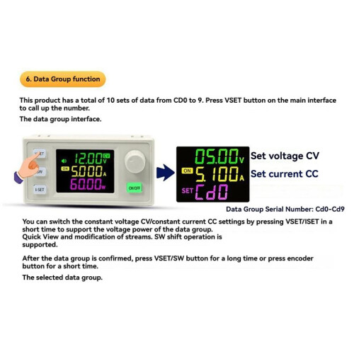 SK150X  Adjustable Voltage Regulated Power Supply 7A 150W Constant Voltage Constant Current Solar Charging Module 2