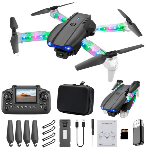 AuroraX Drone Fpv1080p Αιωρούμενα Drones με 3D Αναδιπλούμενα, Ένα Πλήκτρο 1