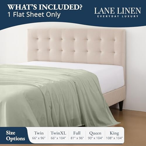 Organic Cotton Flat Sheet King Size 100% 1