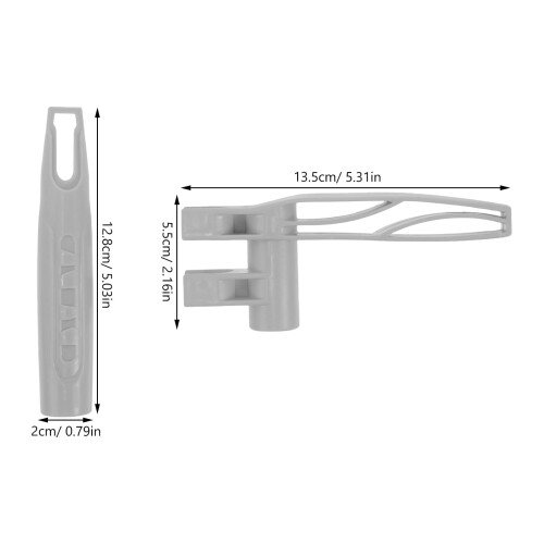 OUNONA Βούρτσα Καθαρισμού Λαβή Σκούπας 13.50X5.50X2.20CM Γκρι 1