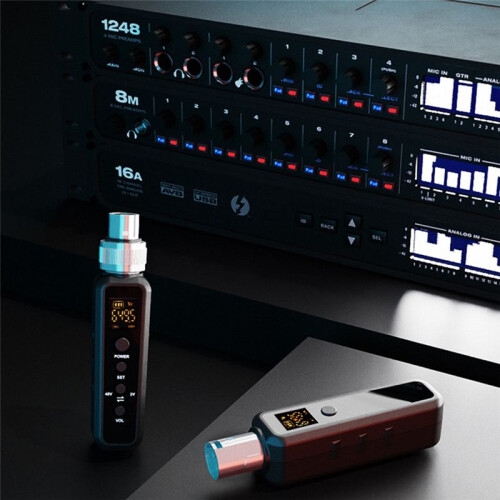 Uhf Wireless Microphone Converter Xlr Transmitter Receiver for Microphone Guitar Transmitter Receiver Adapter 640-690Mhz 2