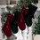 19-inch Velvet Christmas Stocking with Bow 2