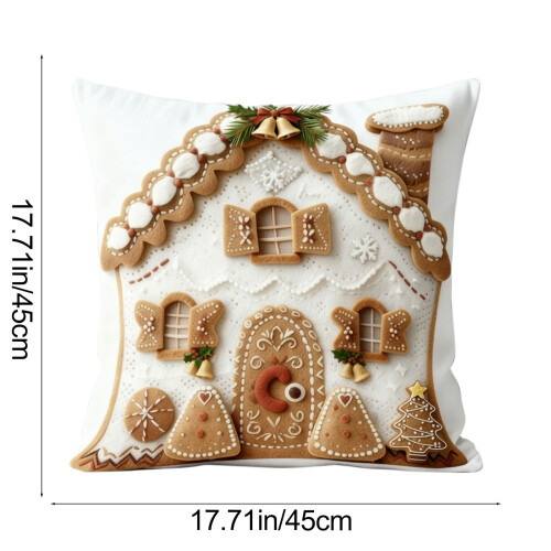 Capas de Almofada de Natal 45x45cm, 100% Algodão 2