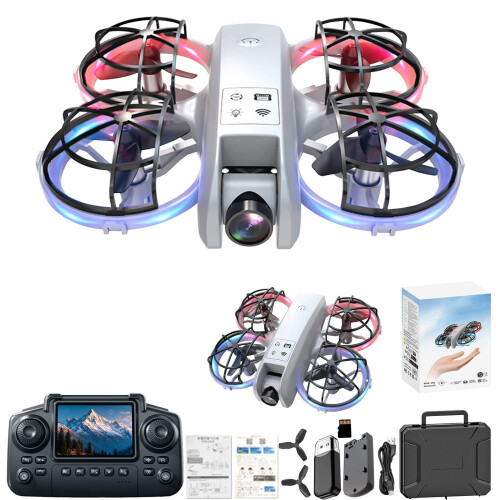 Drone με κάμερα 1080P με τηλεχειριστήριο οθόνης, διατήρηση ύψους - RC τετρακόπτερο για 1
