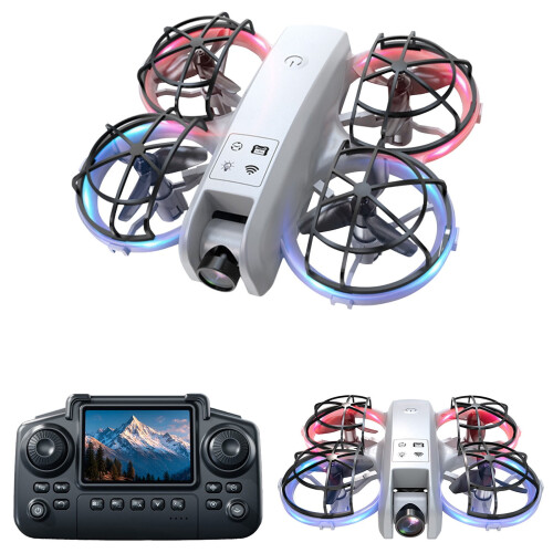 Drone avec caméra 1080p, télécommande avec écran et maintien d'altitude 2