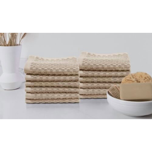 Σετ σεντόνια μπάνιου Euro Spa Waffle 2 τεμάχια 35x70in λινό 1