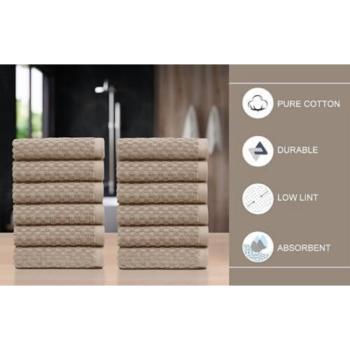 Σετ σεντόνια μπάνιου Euro Spa Waffle 2 τεμάχια 35x70in λινό 2